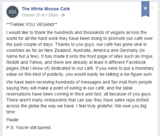 Illustration for article titled One Restaurant Owner Has Been Waging An Online War With Vegans For Two Months Now
